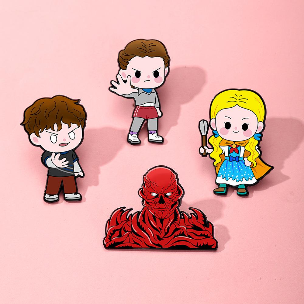 Adorable Q-version Cartoon Enamel Pins Cartoon Women's Brooches Men Lapel Pins Badge on Backpack Costume Accessories Jewelry Gifs