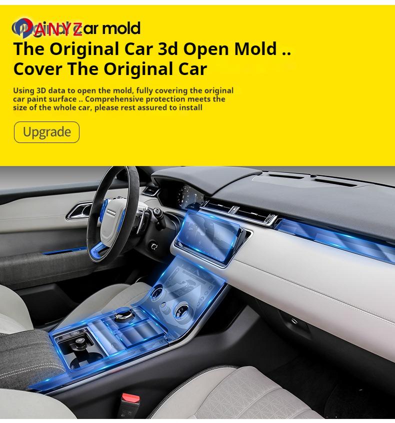 BGM3  For MG All New RX5 2023 2024 Accessories Interior Film Transparent TPU Gear Panel Navigation Center Console PPF Protection