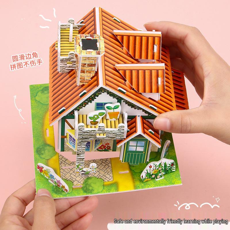 3D Children's DIY Paper Puzzle Model - Early Education Toy & Gift
