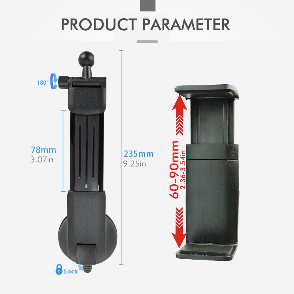Car Universal Bendable Phone Clip Holder Soft Lead Stents Freely Adjust the Viewing Angle Strong Adhesive Vacuum Suction Cup