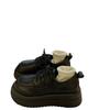Muffin lace-up platform small leather shoes women's spring and autumn 2025 new retro British style black shoes single shoes women
