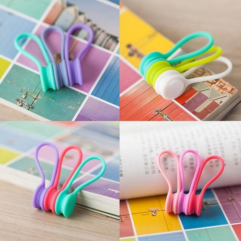 3 Pcs Multifunction Magnetic Earphone Cord Winder Cable Holder Organizer Clips