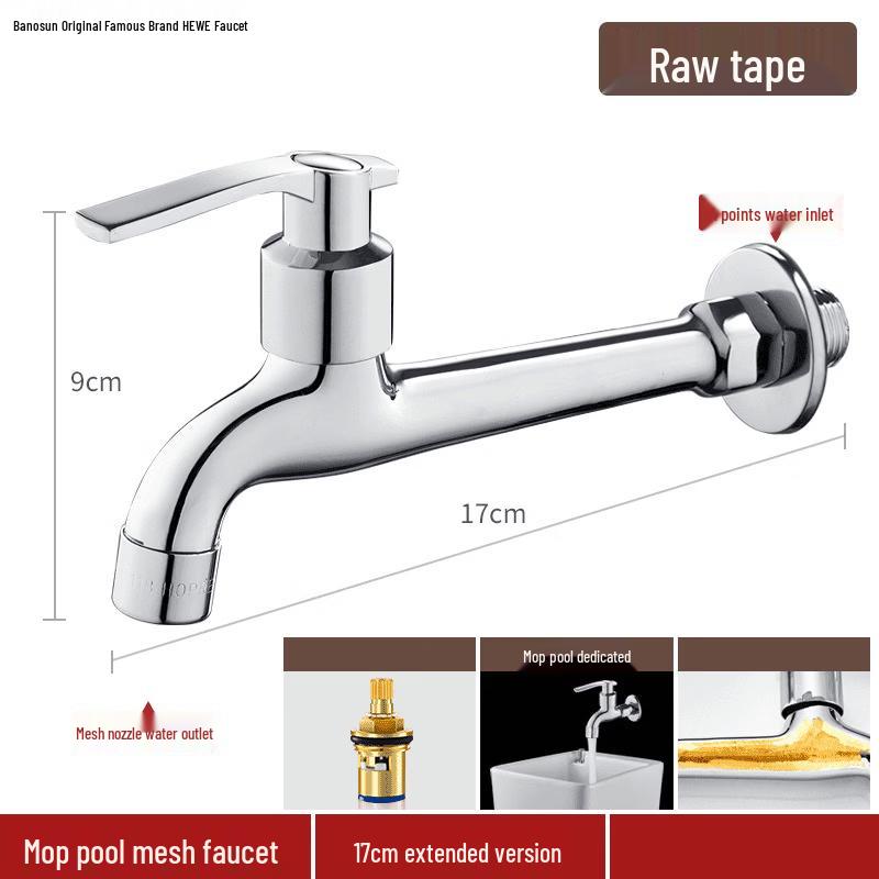 Extended Household Mop Sink Faucet