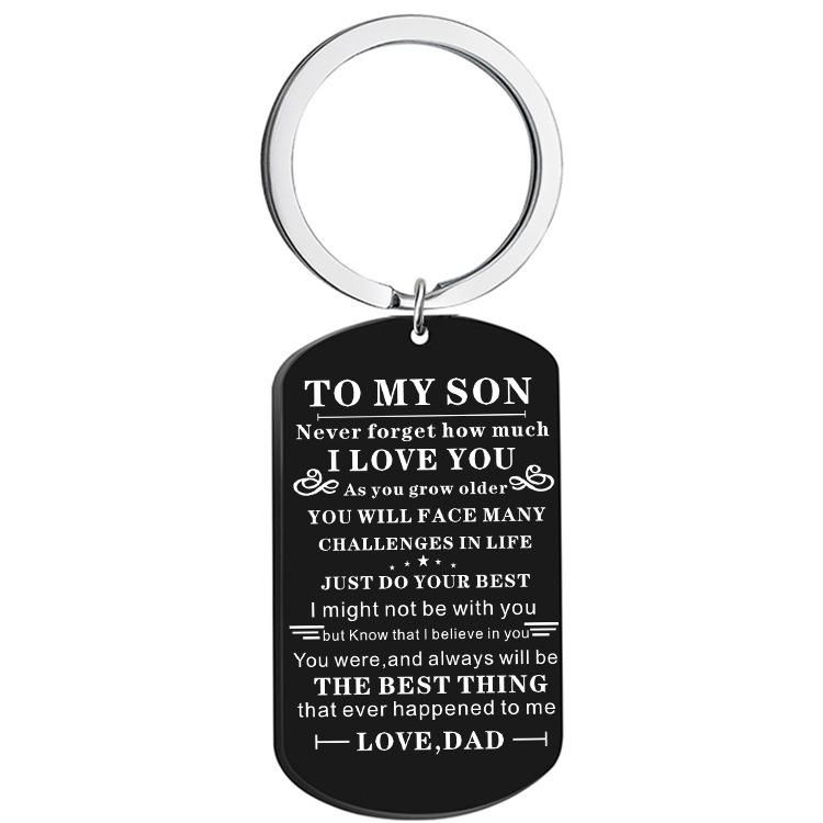 2023 New Fashion Jewelry Stainless Steel Military Tag Keychain Necklace Personalizable