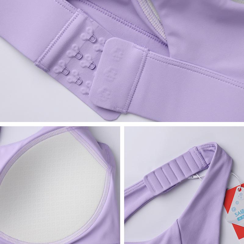 CD High-Impact Sports Bra: Shockproof, Antibacterial, One-Piece Design with Adjustable Straps