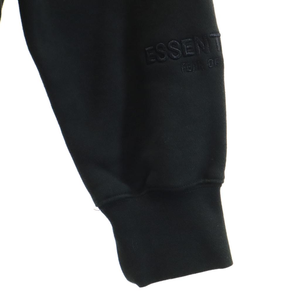 Unused ESSENTIALS Back Logo Long Sleeve Sweatshirts S Black Back Brushed Men's Used