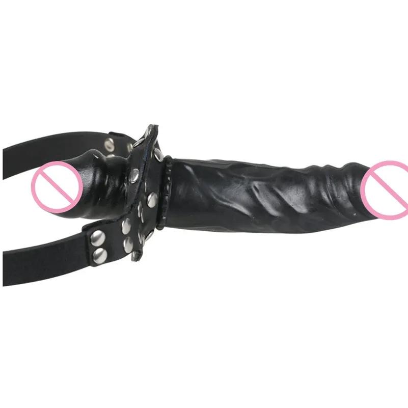Strap on Dildo Gag Open Mouth SM Tool Double Dildos Bondage  Strapon Penis Lesbian Sex Toys for Couples Products Adult Games