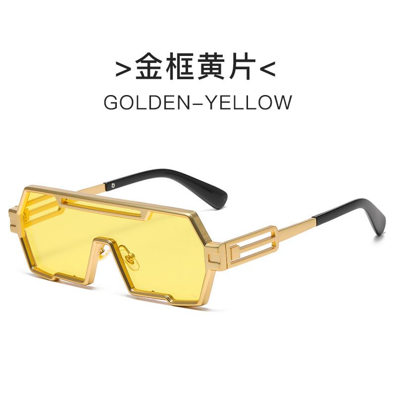 Ανδρικά γυαλιά ηλίου Punk, Ολόσωμα γυαλιά ηλίου Punk για γυναίκες, ρετρό υπερμεγέθη τετράγωνα γυαλιά, μεγάλος σκελετός, σκίαση ήλιου