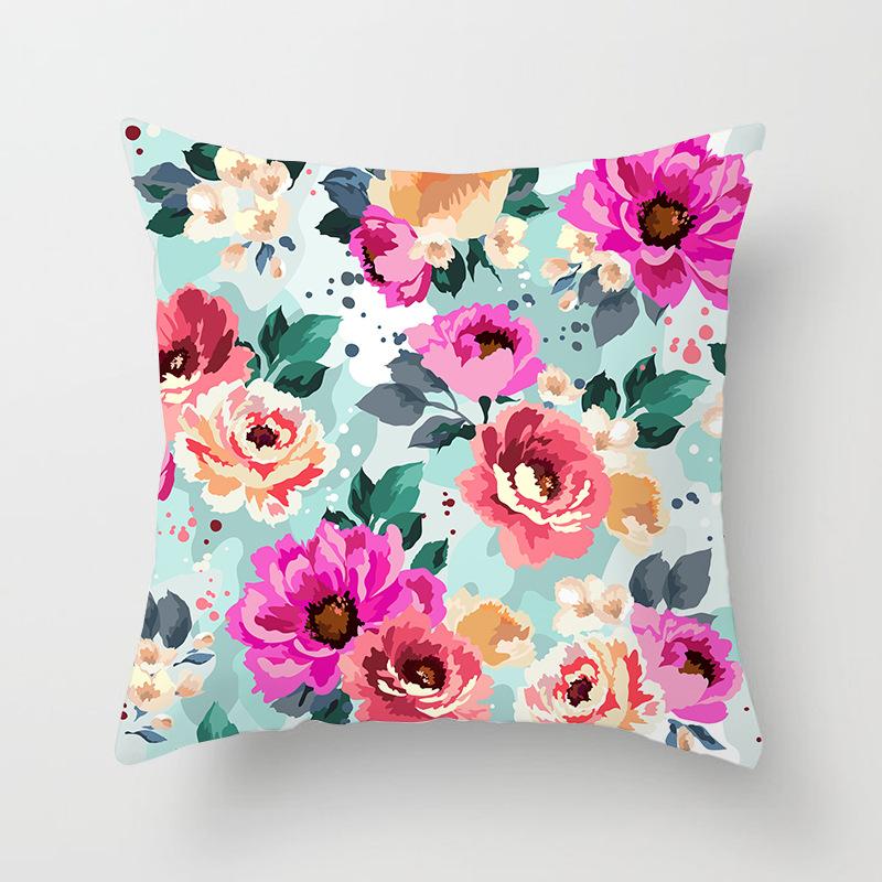 New Rose Flower Pillow Cover Home Sofa Pillow Cushion Cover Side Sleeping Chair Soft Premium Durable Quality Useful