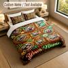 Decorative Artwork Theme Personalized 3Pcs Bedding Set Custom Text & Name 1 Sheet 2 Pillowcases Household Bedding 1pc