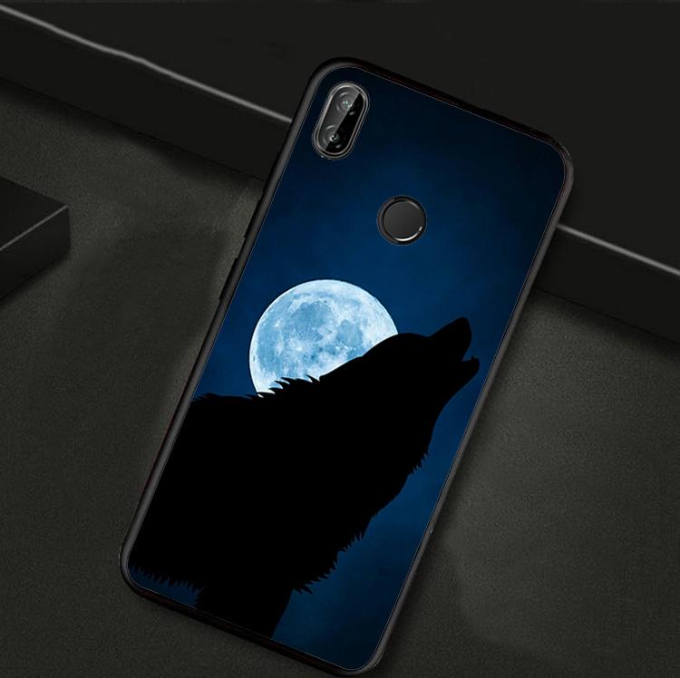 

Moon Roaring Wolf For Huawei Nova Y61 Y91 Y73 Y72 Y70 Y90 Y60 12s 12i 11i 8i 9 10 SE P40 Lite P30 P60 Pro Case Huawei Nova 5T
