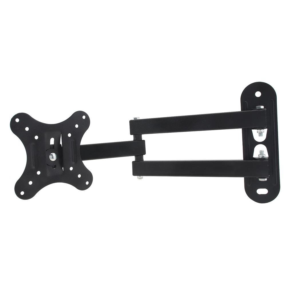 Universal 10KG Load Bearing Adjustable Wall Mount Bracket 15 Degree Tilt Display Support Frame for 14-27 Inch Household Screen Holder
