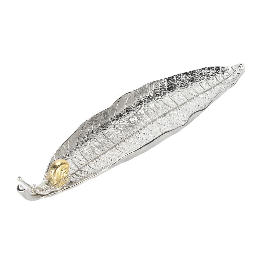Leaf and Snail Incense Burner Zinc Alloy Leaf Incense Holder Relieve Fatigue Exquisite Incense Sticks Holder for