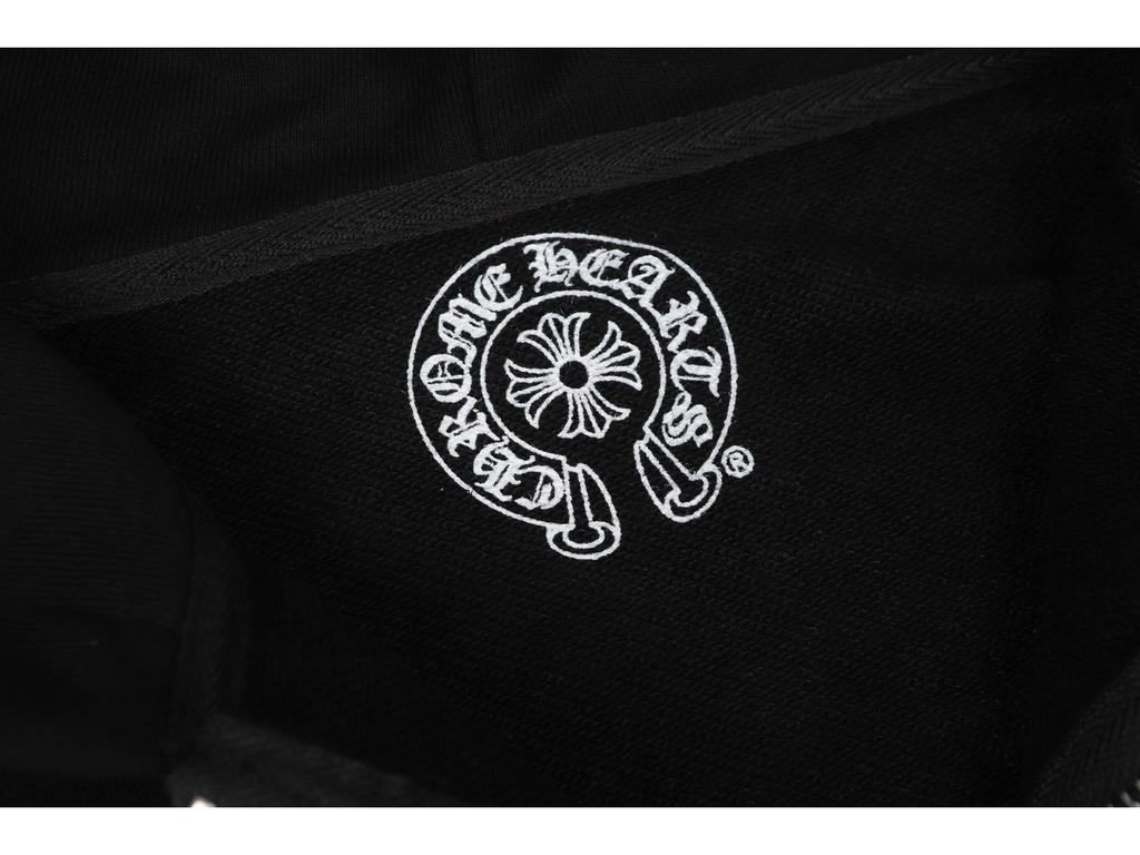 Trendy Chrome Hoof Sanskrit Cross Zipper Hoodie