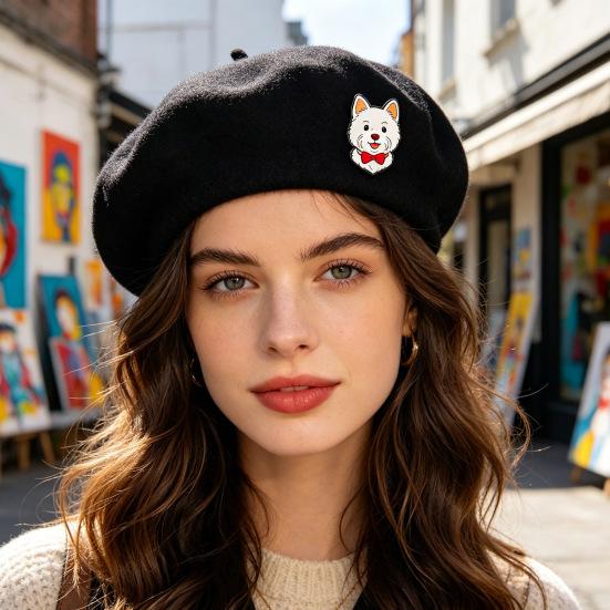 Cute Dog Enamel Pin Funny Puppy Metal Brooch for Women Dog