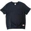Solid Color Pocket Skateboard Crew Neck T-Shirt Unisex Tops Black DH2930-010