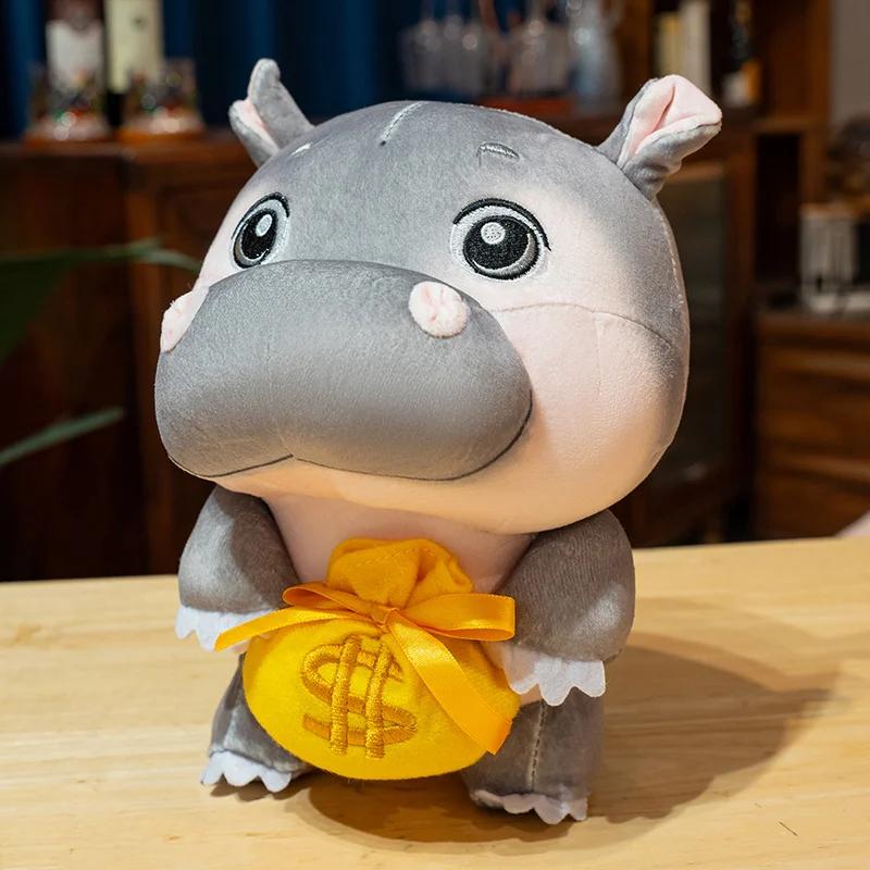 15/23Cm Cute Thailand Hippo Plush Toy Internet Celebrity Doll Soft Stuffed Animal Doll Boys Girls Birthday Holiday Gift