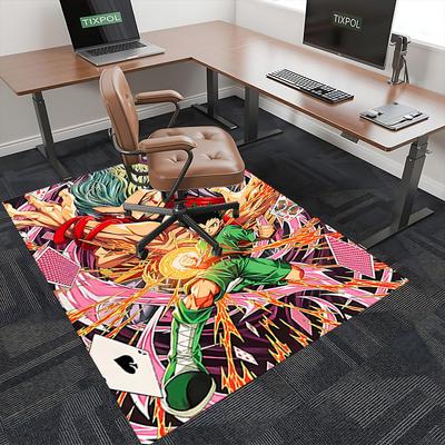 1pc My Hero Academia Bakugo Katsuki, Office Chair Mat Non-Slip Carpet for Home Decor, Living Room, Bedroom, Game Room, Dormitory, Birthday Gift, All S