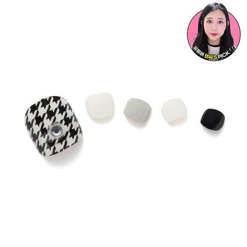 

[Glambux] Self Gel Pedi Sticker Pedi 01 - Houndstooth Check