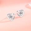 Eternal Heart Love Stud Earrings Women's Simple Small Exquisite Earrings Fashion Temperament Ear Jewelry