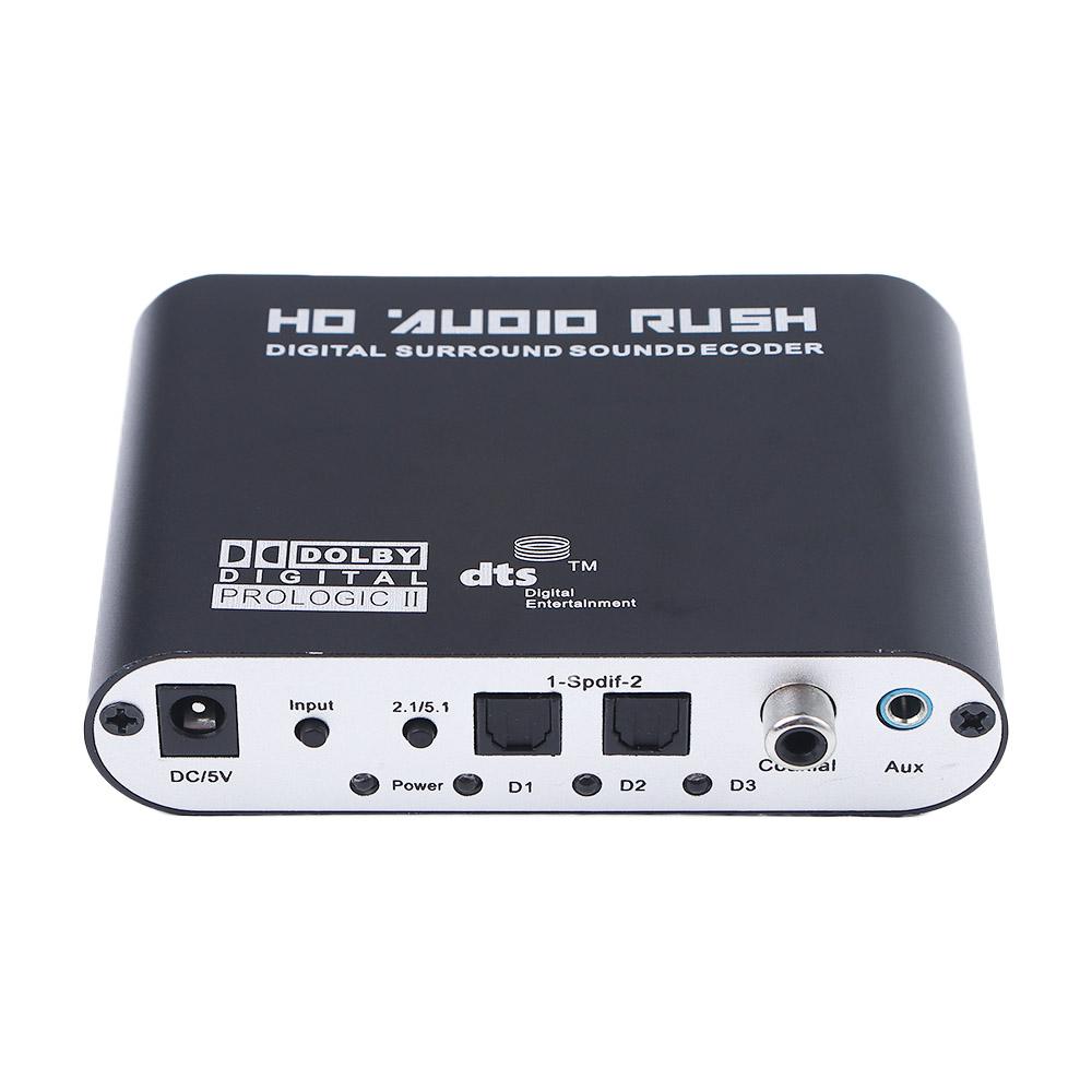 5.1 Channel SPDIF Coaxial Audio Decoder DAC Converter Decoder Amplifier AC3 Audio Digital to Analog