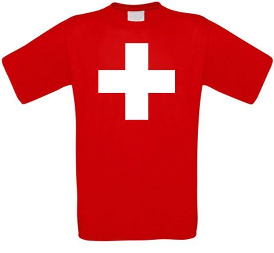 Switzerland Suisse Switzerland Luzern Basel Bern Football T-Shirt S