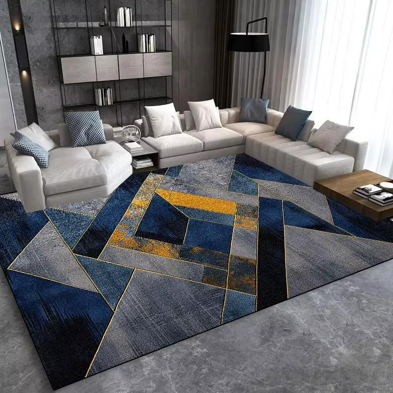Modern Light Luxury Large Area Rug for Living Room Sofa Carpets Soft Bedroom Mat Washable Doormat Home Decor