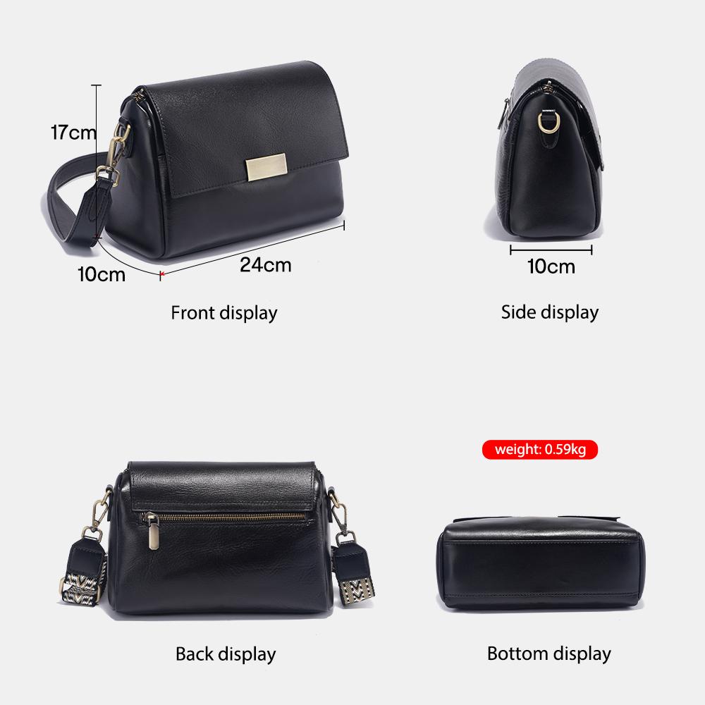 Zency Torebka Damska z Prawdziwej Skóry w Stylu Vintage