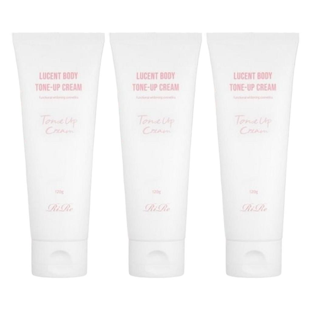 RiRe Lucent Body Tone Up Cream Instant Brightening & Smoothing Base, 120g (Pack of 3)