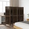 VidaXL Room Divider 5 Panels, Room Separator, Privacy Screen, Folding Screen Bedroom Living Room, Dark Brown 358661