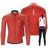 Mens Cycling Long Sleeve Jersey With Quick-Dry Milk Silk Fabric Dual-Arrow Gel Pad Mountain Road Bikes