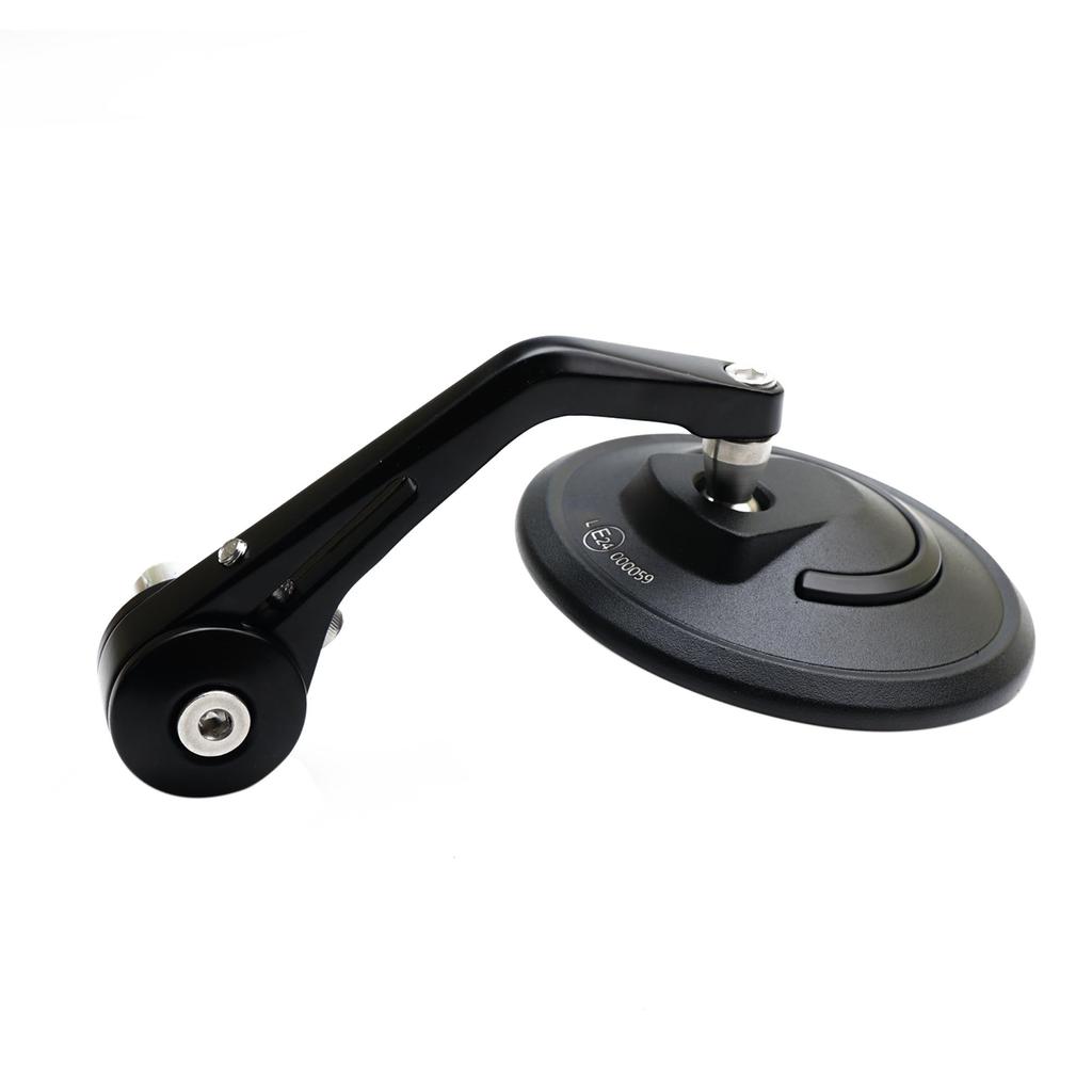 Fireyouracing Pair of Motorcycle Bar End International Universal Handlebar Aluminum Alloy View Mirrors, E-Mark Certified, Mount, Color,