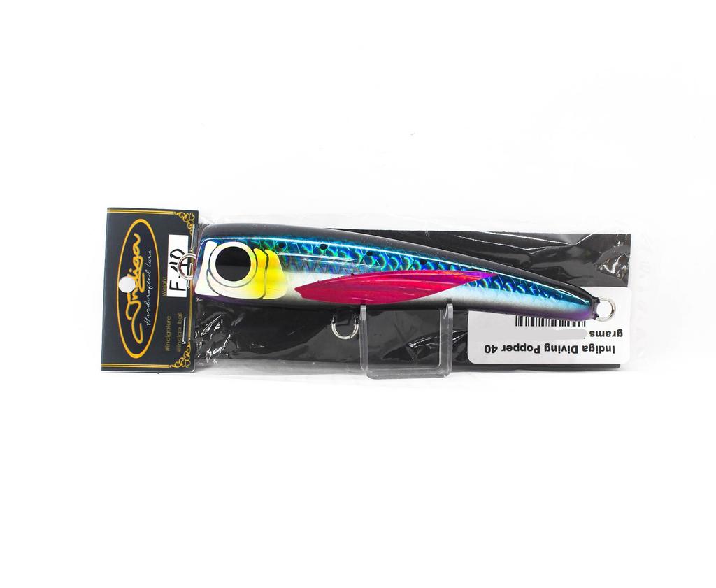 Indiga Diving Popper 40 grams Black Rainbow (2115)