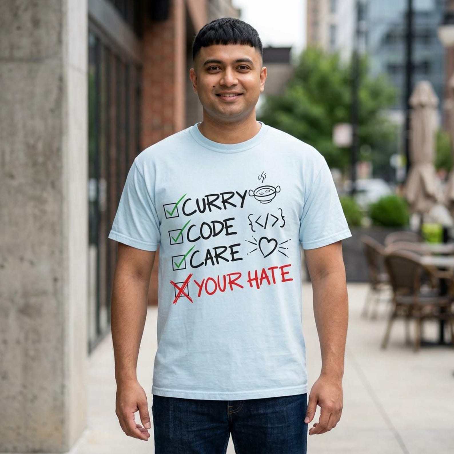 Curry Code Care Graphic T-shirt S