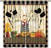 Fruit Grape Curtains, Retro Country Style Rattan Fruit Pattern Window Decoration, Suitable for Living Room, Bedroom and Kitchen