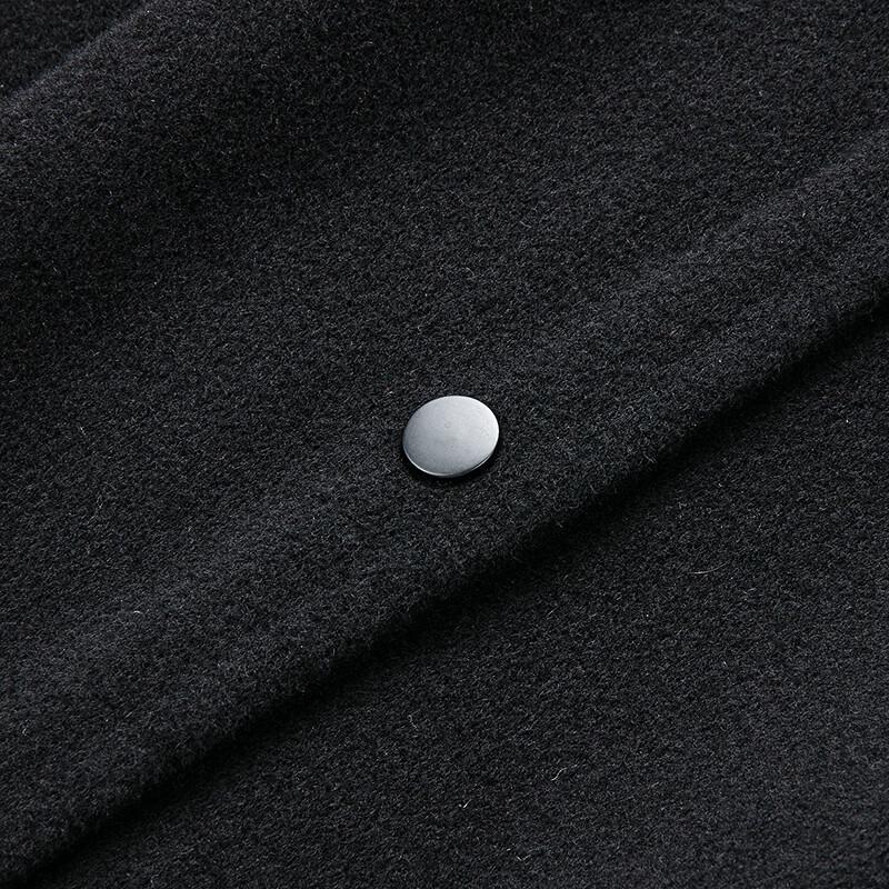 FAPAI Men's Winter Wool Blend Lapel Overcoat