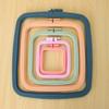 M-Modern-5 Pcs Embroidery Hoop Rectangle Embroidery Frame Cross Stitch Hoop Sewing Tool For Art Craft Handy Sewing,With Needles