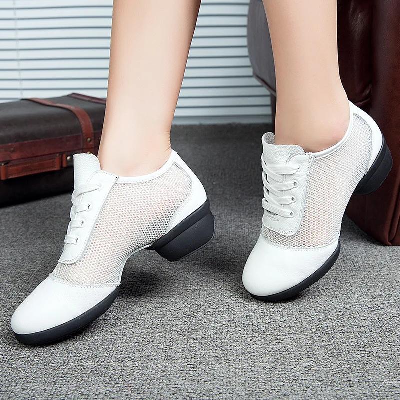 Sapatos de Dança Femininos Sapatos Casuais para Meninas Sapatos de Dança de Salto Alto para Mulheres Sapatos de Ballet Quadrado Jazz Moderno ao Ar Livre para Meninas