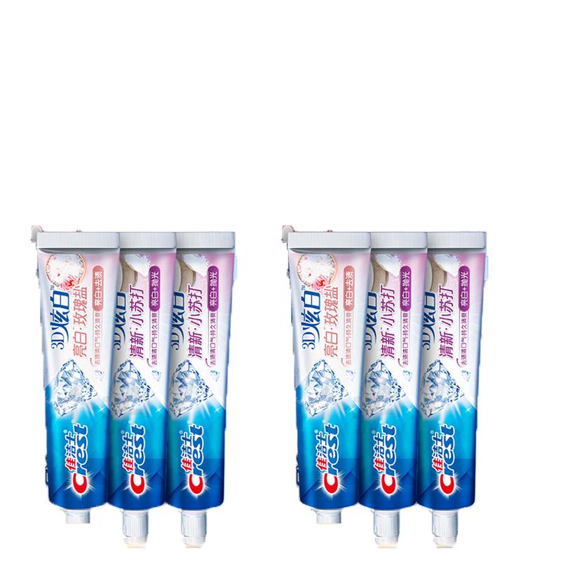 

Crest 3D White Baking Soda & Rose Salt Whitening Toothpaste 6-Pack