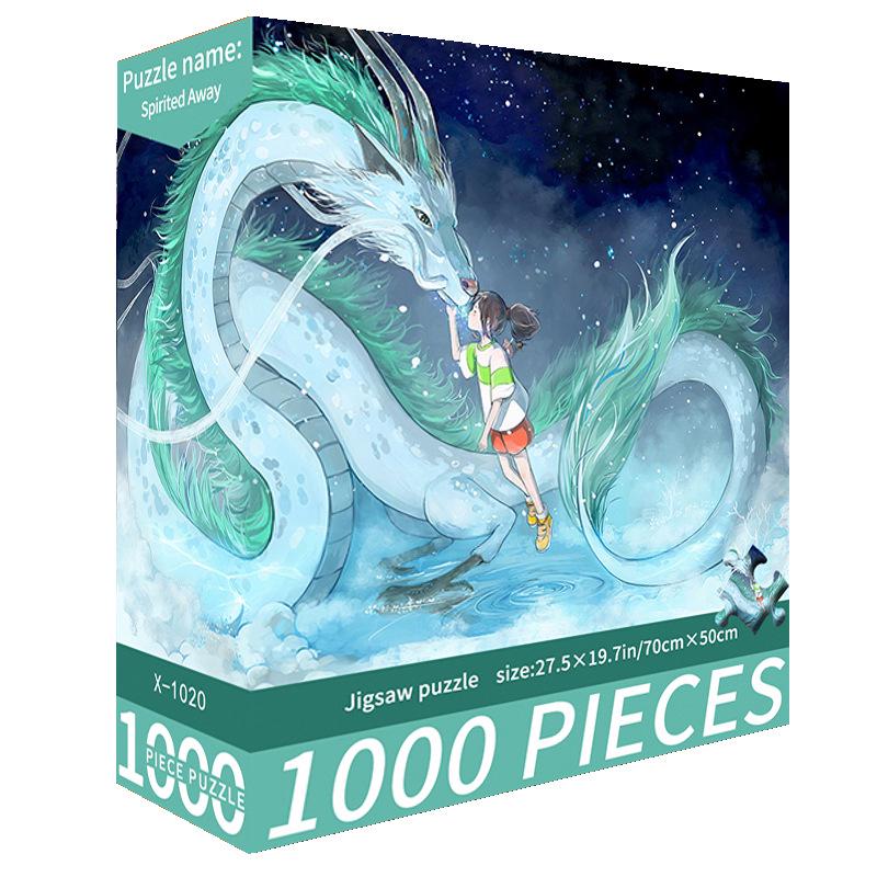 1000-Piece Cute Challenging Educational Jigsaw Puzzle for Adults - Stress Relief Birthday Gift for Her