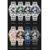 Men Chronograph Watches Stainless Steel Analog Quartz Wrist Watch Waterproof Luminous Date Business Dress Watch for Men