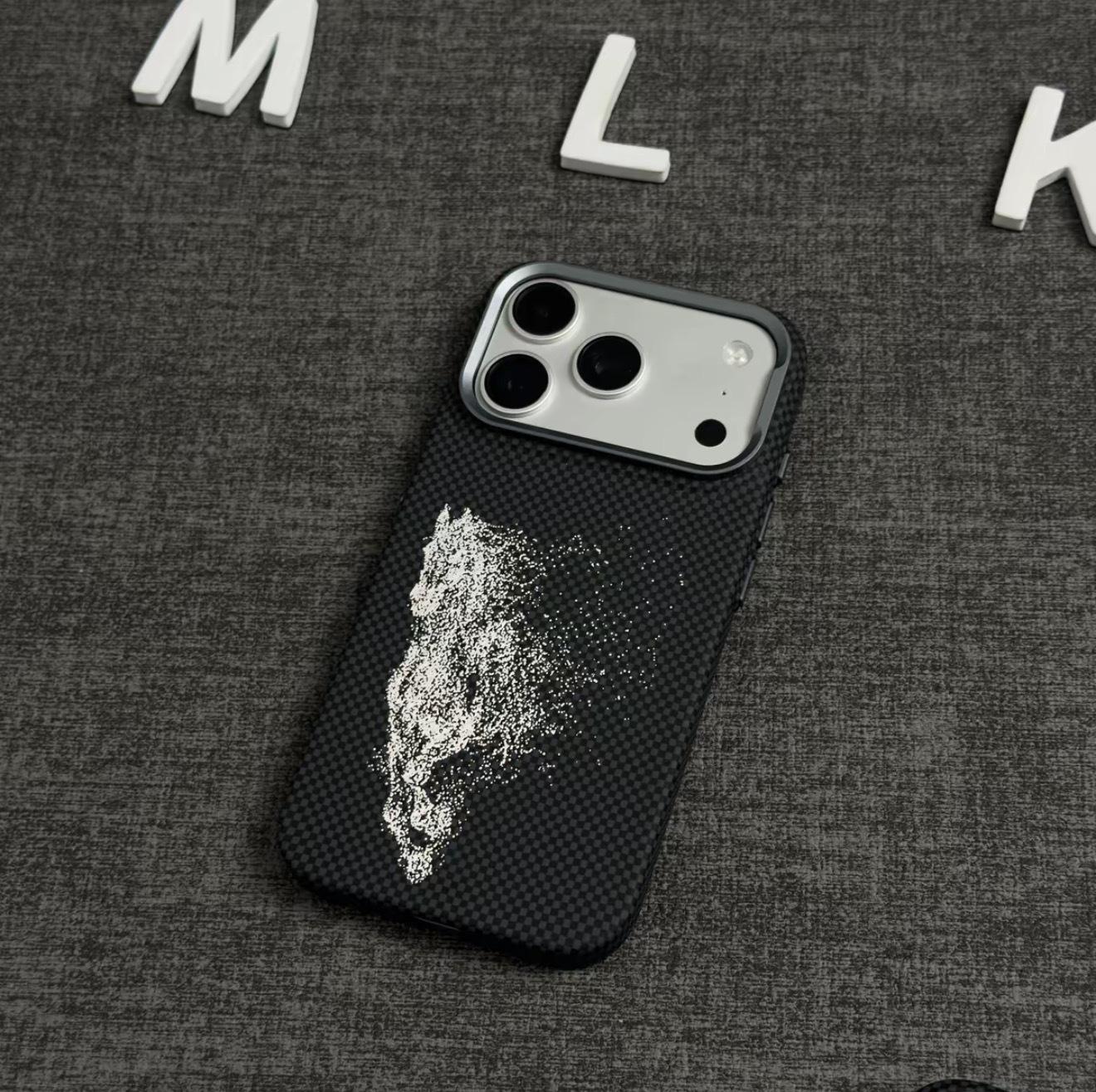 iPhone 17 Pro Max Kevlar Magnetic Case, Apple 16 Skin-Feel Frosted Full Coverage Protective Case for iPhone 15 15 PRO