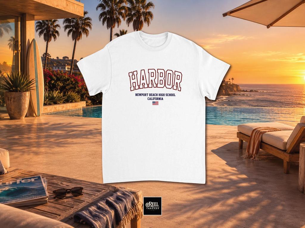 Harbor High School tee | Harbor shirt | Harbor tee | Newport Beach tee | The OC shirt | Seth Cohen | The OC tv show | California tee
