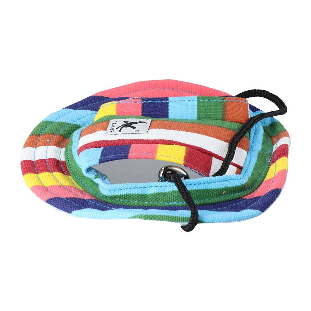 Stripe Mesh Cloth for Small Medium Canvas Sunhat Cat Hat Pet Products Dog Caps