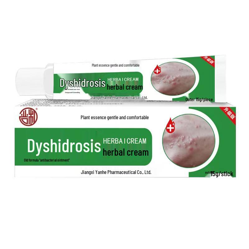 

Растительный крем Zhen против зуда для облегчения при грибке стопы, волдырях и шелушащейся коже. 15g/Box зелёный