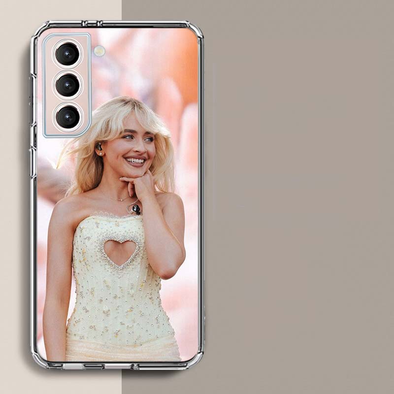 Singer S-Sabrina Carpenter Phone Case For Samsung Galaxy S25 Edge S24 S23 FE S21 S20 S10 Plus S22 S26 Ultra Cover Clear Cases TP