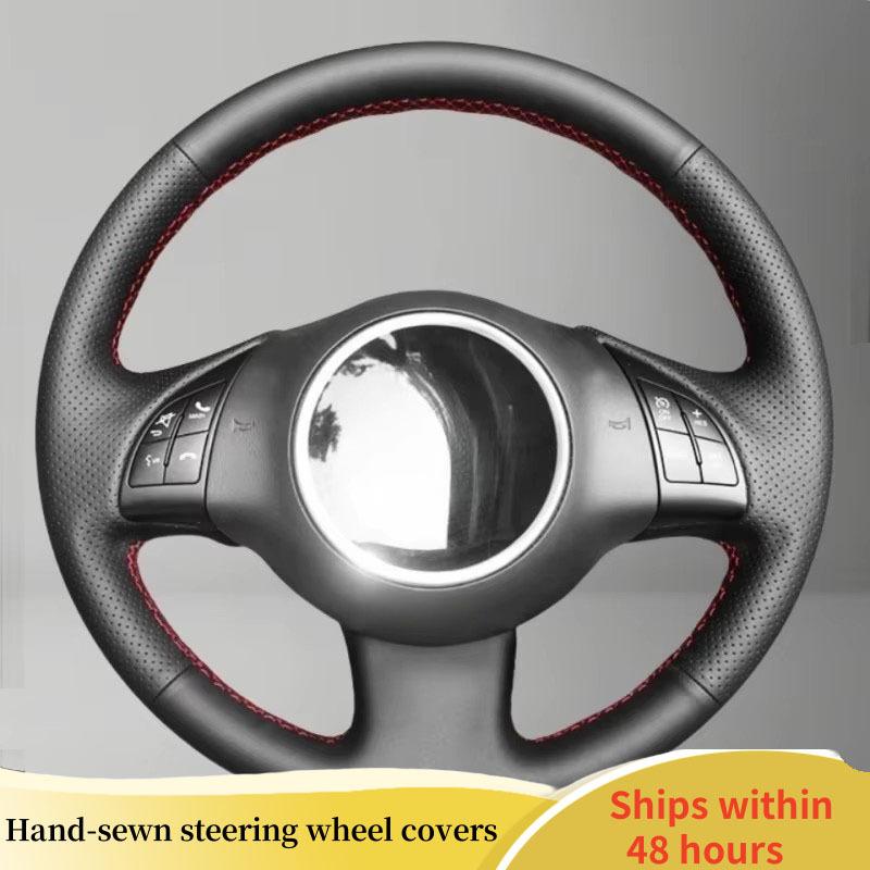 

Car Steering Wheel Cover Leather For Fiat 500 2007-2015 500e 2014-2018 500C 2014-2017 Car Interior Car Styling Beige Thread