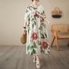 2023 Summer Bohemian Pastoral Short Sleeve Plus Size Dress for Women