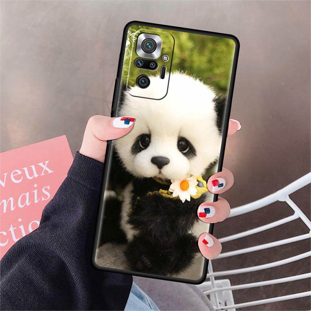 Funda For Xiaomi Redmi Note 10 9 11 Pro Soft Phone Case 10S 9S K40 8 9A 9C 9T 7 10C 8T Silicone Cover Cute Cartoon Animal Panda