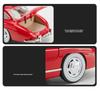 1/24 Mercedes-Benz 300SL Vintage Diecast Alloy Miniature Toy Car Model Pull Back Sound Light Classical Collection Gift for Boy